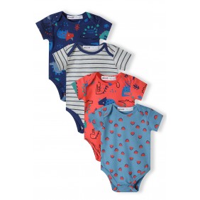 Body-uri cu maneca scurta - 4 buc