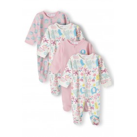 Salopeta pentru bebe fetita - 4 buc
