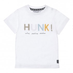 Tricou alb HUNK pentru copii hunk_46574_A38-20