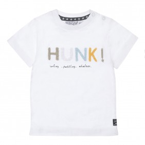 Tricou alb HUNK pentru copii