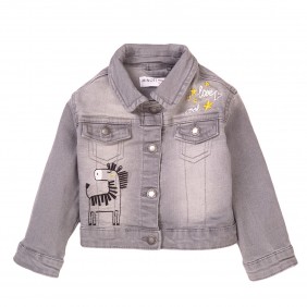 Geaca din denim pentru fete zebra4_D29-20