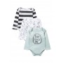 Set 3 body-uri cu maneca lunga