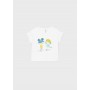 Tricou alb pentru bebelusi MAYORAL