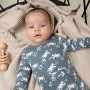 Salopeta pentru bebelusi din bumbac organic pentru baietel 2