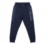 Pantaloni casual din tesatura cu aspect gofrat
