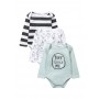 Set 3 body-uri cu maneca lunga