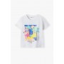 Tricou alb copii cu imprimeu