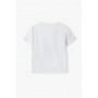 Tricou alb copii cu imprimeu 2