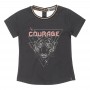 Tricou pentru fete cu un design interesant pe spate  1