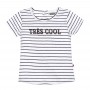Tricou alb cu dungi 1