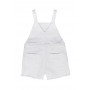 Salopeta alba din denim 2